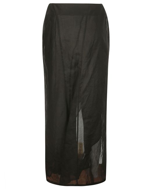 Yohji Yamamoto Gray R Round Hem Skirt