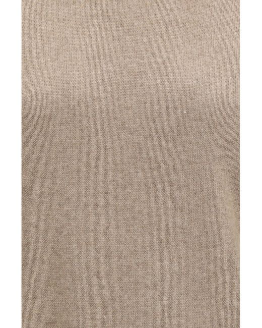 Brunello Cucinelli Natural Cashmere Turtleneck Sweater Kashmir/Capra Hircus