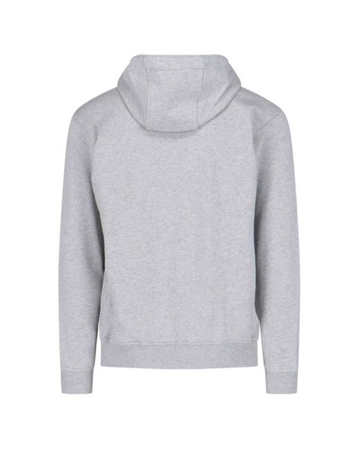 Comme des Garçons Black Printed Zip Sweatshirt for men