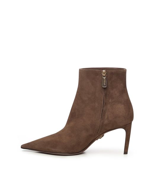 Dolce & Gabbana Brown Devotion Ankle Boots