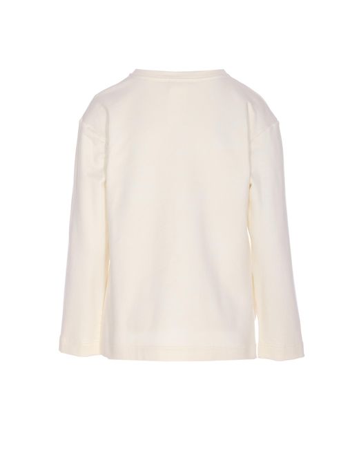 Max Mara White Sweaters Silk