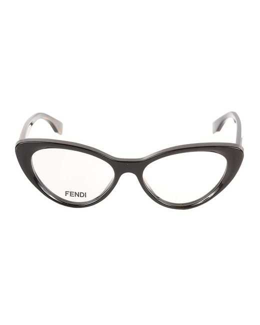 Fendi Brown Cat-Eye Classic Glasses