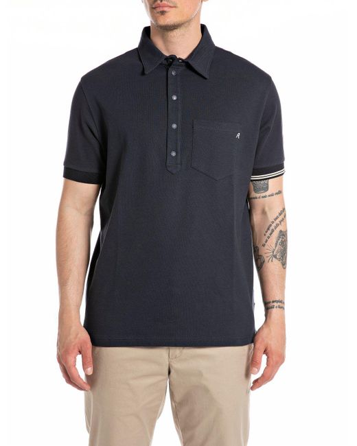 Replay Blue Polo for men