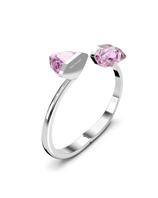 Swarovski Pink Lucent Mini Bangle Bracelet