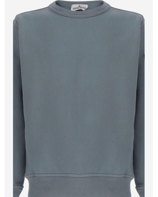 Stone Island Gray Sweatshirt Cotton Hoods & Sweatshirts for men