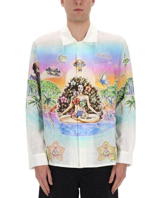 Casablanca White Shirt Linen for men