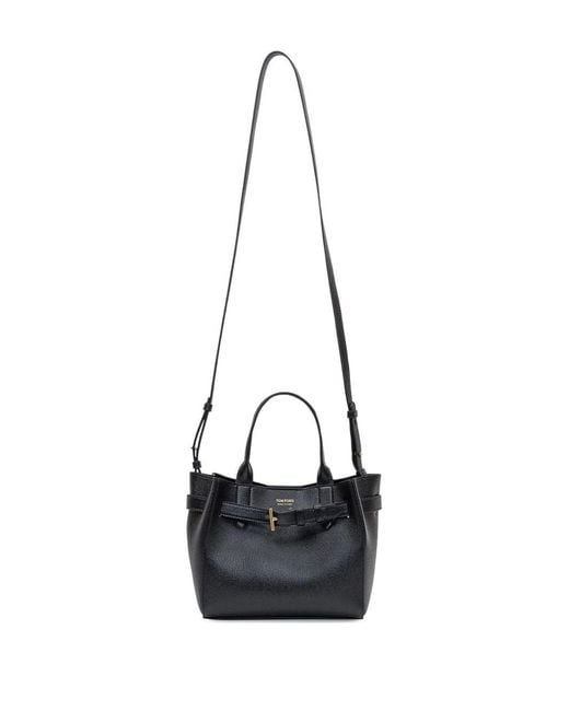 Tom Ford Black Top Handle Bag Audrey Leather Calfskin