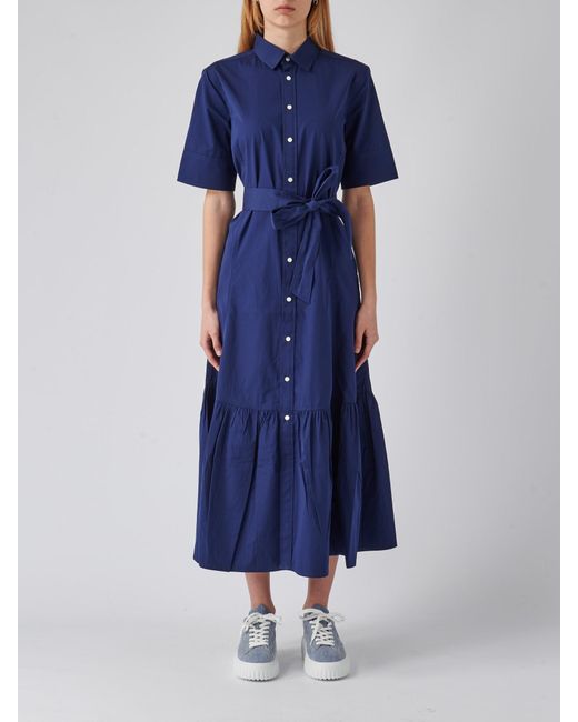 Polo Ralph Lauren Blue Cotton Dress