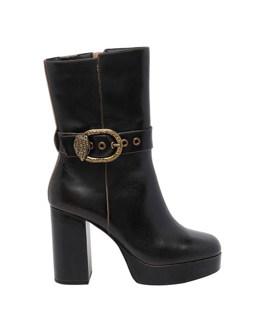 Kurt Geiger Black Mayfair Pump Booties