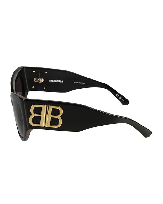 Balenciaga Black Bb Embossed Cat-Eye Sunglasses