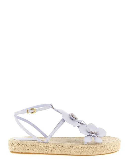 Zimmermann White Orchid Sandals