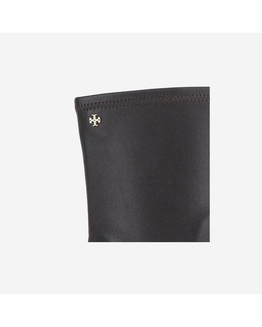 Tory Burch Black Leather Ankle Boots