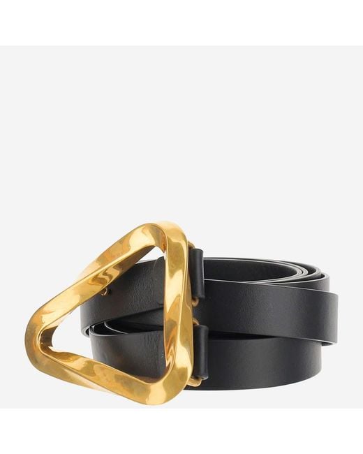 Bottega Veneta Black Belt Grasp Leather Calfskin
