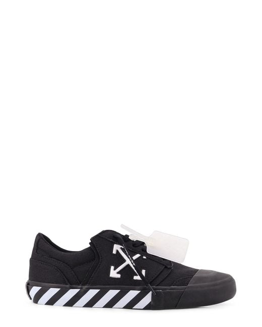 Off-White c/o Virgil Abloh Black Vulc Undercut Canvas Low-Top Sneakers for men