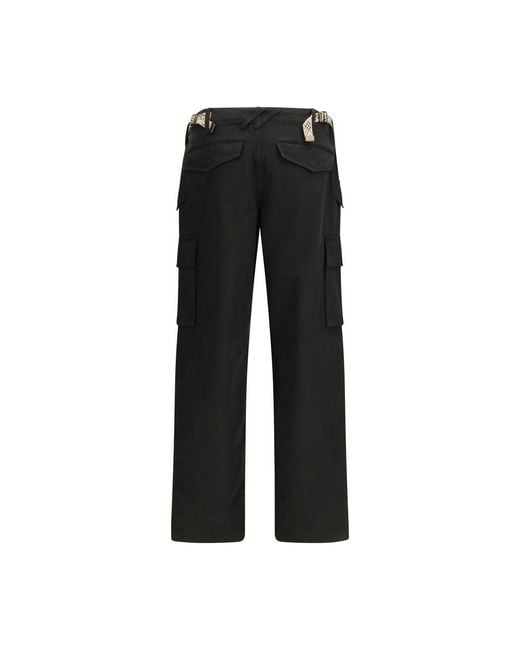 Burberry Black Cotton Cargo Pants for men