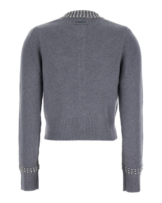 Pinko Blue Spezzino Cardigan Blend Ws