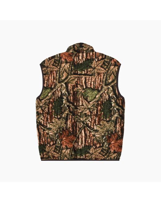 Gramicci Green Reversible Fleece Vest for men