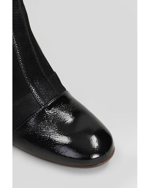 Chie Mihara Black Fitas High Heels Ankle Boots