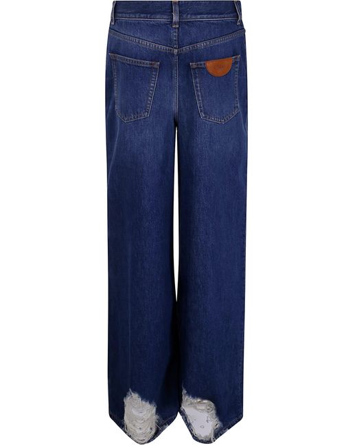 Chloé Blue Regular Denim