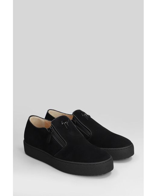 Giuseppe Zanotti Black Logoball Sneakers for men