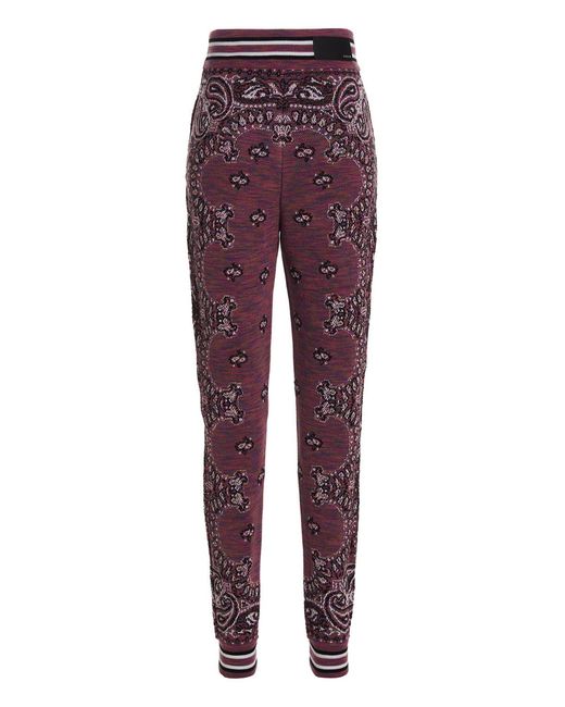 Amiri Purple Cotton Joggers (Workout Pants)