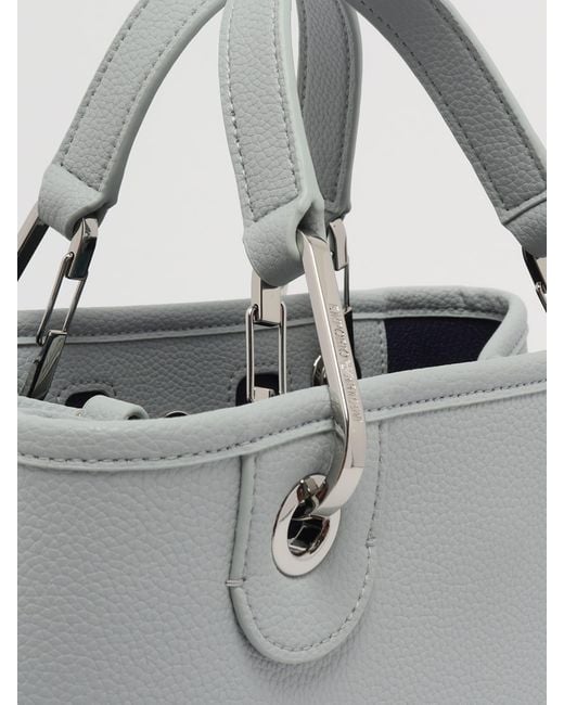 Emporio Armani Gray Pvc Shopping Bag