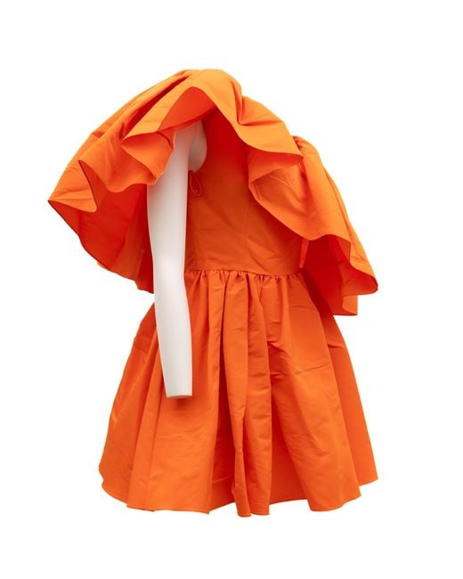 McQueen Orange Cocktail Dress