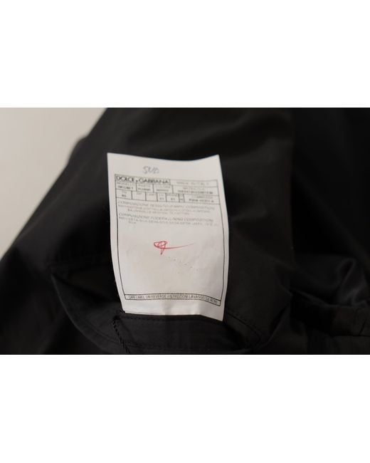 Dolce & Gabbana Black Single Breasted Taormina Blazer Cotton Clothing for men