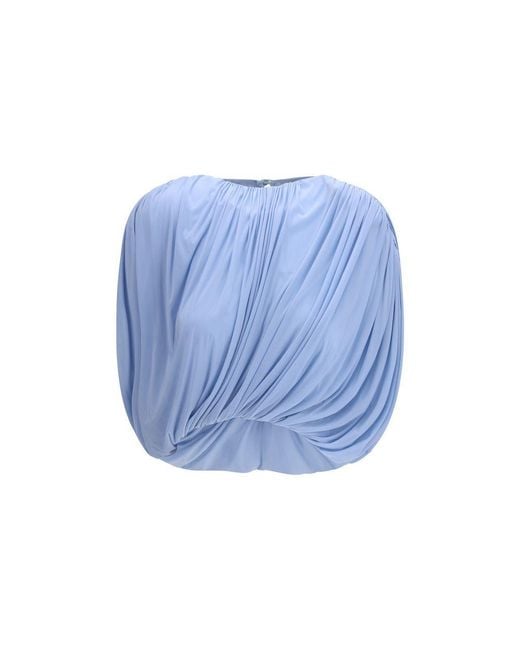 Magda Butrym Blue Blouse