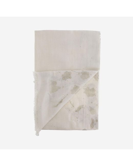 Faliero Sarti Natural Silk And Linen Scarf