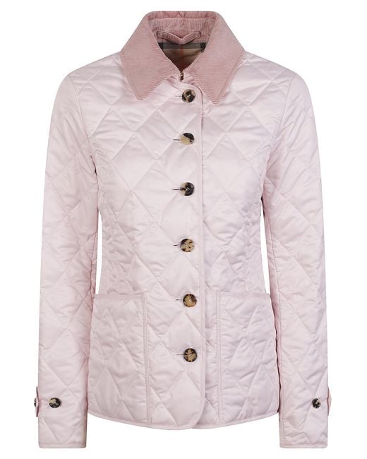 Burberry Pink Coats Polyester
