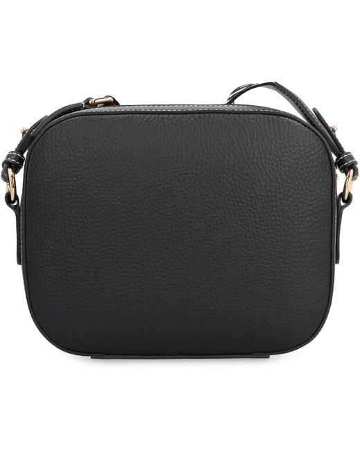 Stella McCartney Black Logo Leather Camera Bag Polyurethane Shoulder
