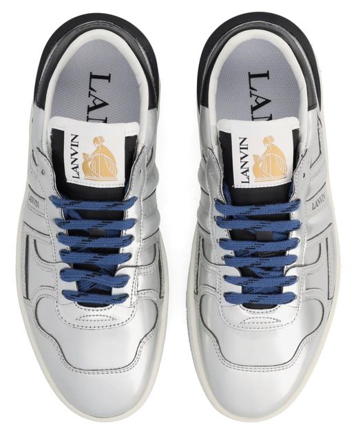 Lanvin Blue Sneaker Clay Polyurethane Trainers