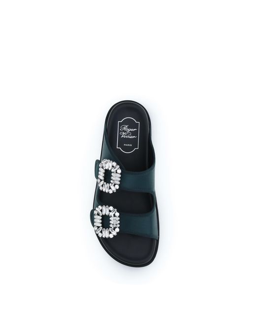 Roger Vivier Multicolor Sandals Slidy Viv Upper: Fabric