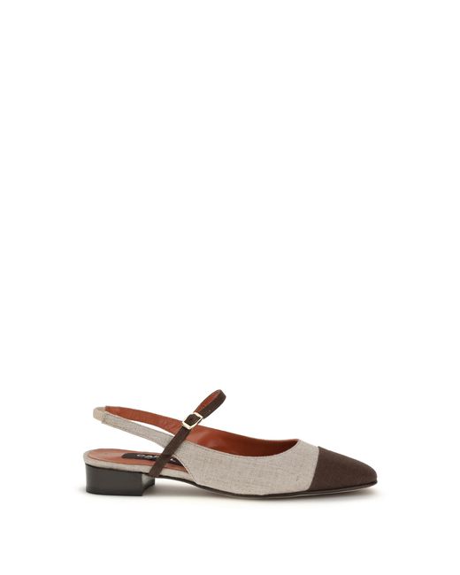 CAREL PARIS White Ballerinas Oceano- Upper: Cotton Pumps