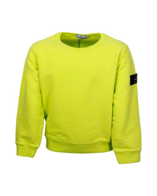 Stone Island Yellow Sweaters 100Co for men
