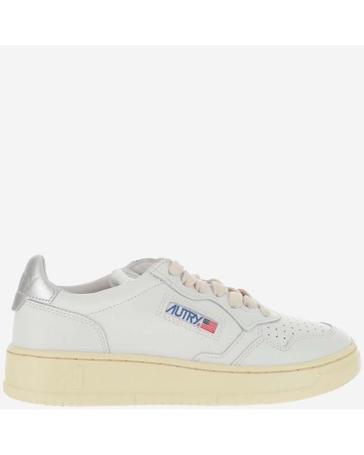 Autry White Sneakers Medalist Leather Trainers