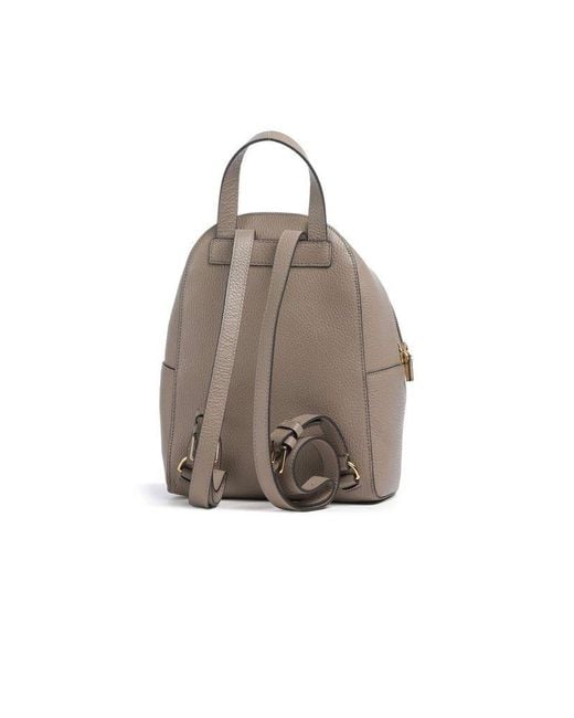 Coccinelle White Backpack Grained Leather Bags Backpacks
