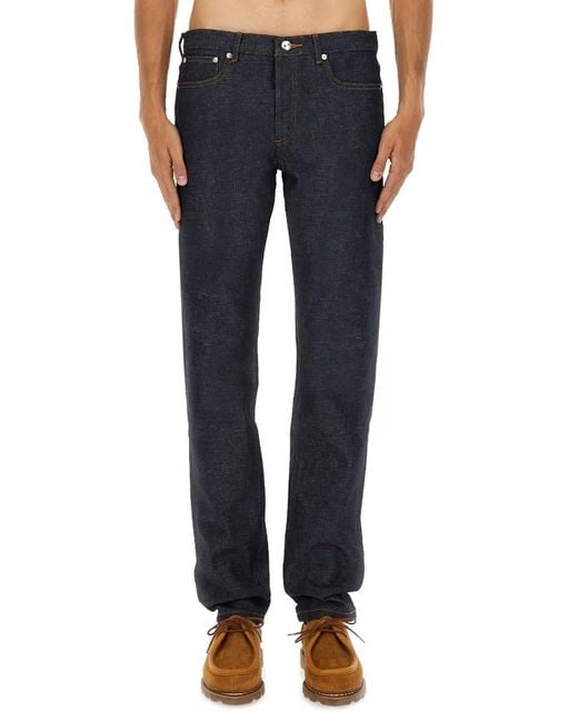 A.P.C. Blue Petit New Standard" Jeans for men