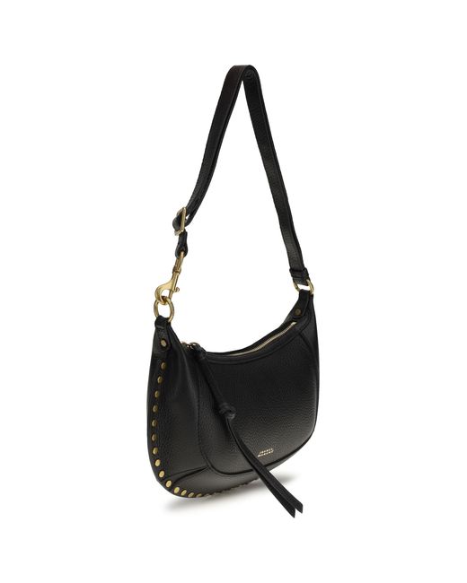 Isabel Marant Black Oskan Moon Shoulder Bag Calf Leather Bos Taurus