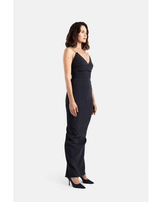 Rick Owens Blue Long Dress Maillot Gown