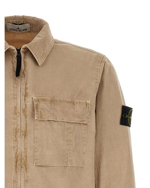 Stone Island Natural Cotton Blouse for men