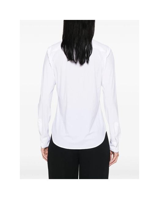 Mazzarelli White Long-Sleeved Shirt Polyamide