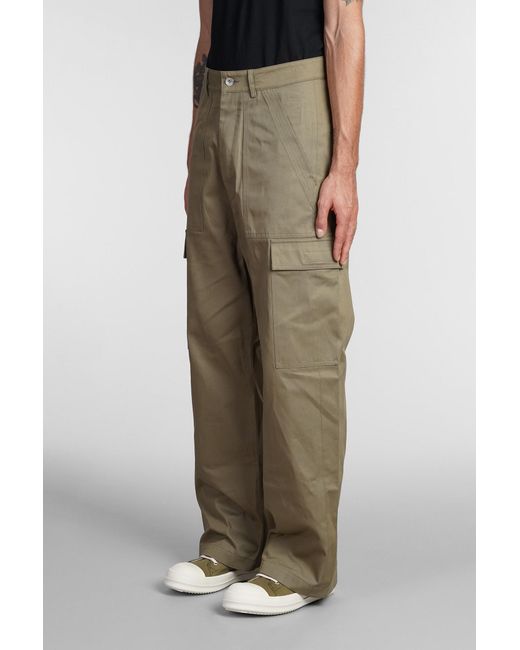 Rick Owens DRKSHDW Cargo Trousers Pants In Green Cotton for Men Lyst