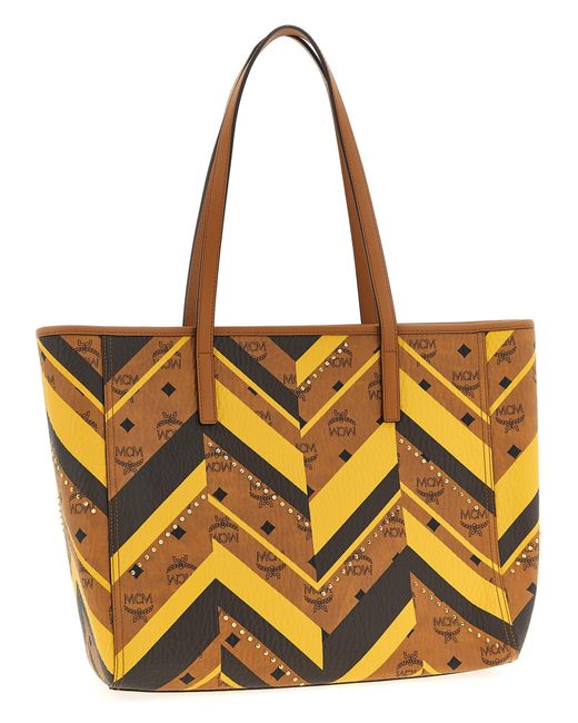 MCM Multicolor Medium Toni Shopping Bag