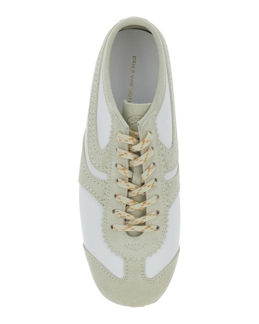 Dries Van Noten White Low Top Sneaker Leather Trainers