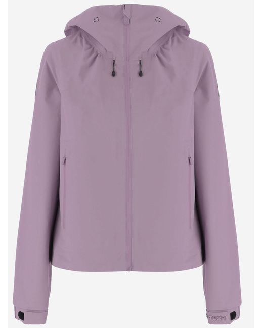 Save The Duck Purple Jacket With Hood Recycled Polyester