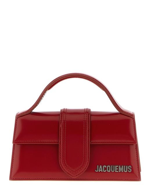 Jacquemus Red Le Bambino Handbag Calfskin Leather (Bos Taurus) Hand Bags