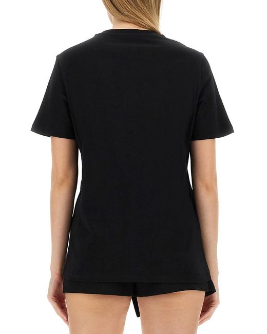 Moschino Black T-shirt With Logo