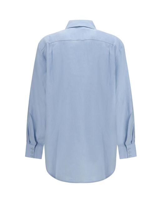 ALÉMAIS Blue Grace Shirt Linen